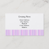 Lila Strip Designer Visitenkarte (Rückseite)