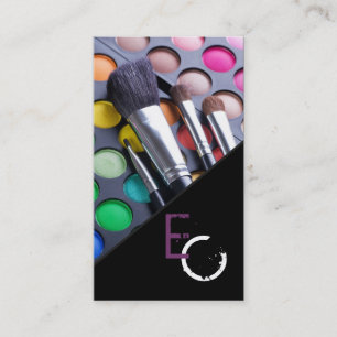 Lila Strip-Make-up Artist Palette Business Card Visitenkarte