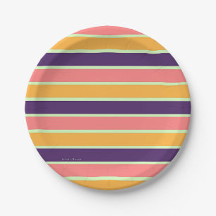 LILA STRIPE MIX PAPPTELLER