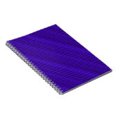 Lila Stripe Spiral Notebook Notizblock (Rechte Seite)