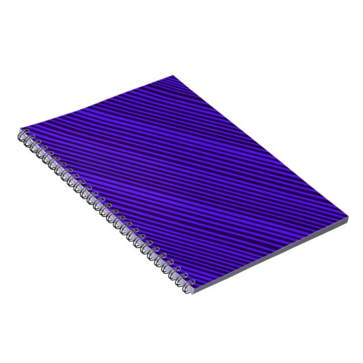 Lila Stripe Spiral Notebook Notizblock (Rechte Seite)