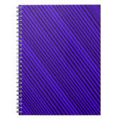 Lila Stripe Spiral Notebook Notizblock (Vorderseite)