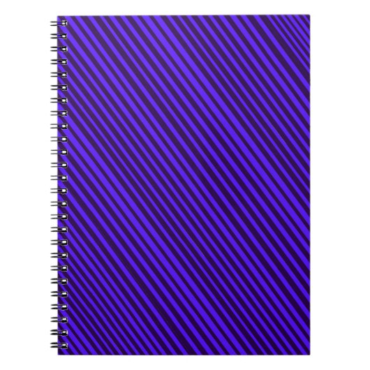 Lila Stripe Spiral Notebook Notizblock (Vorderseite)