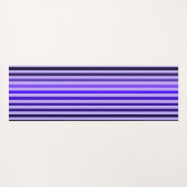 Lila Stripe Yoga Mat Yogamatte (Rückseite (Horizontal))