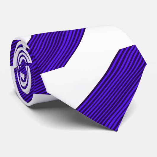 Lila Stripey Necktie Krawatte (Gerollt)