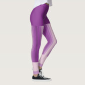 Lila Stripteam/Club-Leggings mit Fake Shorts Leggings (Rechts)