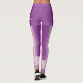 Lila Stripteam/Club-Leggings mit Fake Shorts Leggings (Rückseite)