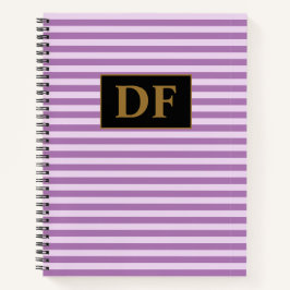 Lila Striptester-Notebook mit benutzerdefinierten  Notizblock