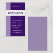 lila Stromlinie Visitenkarte (Vorne/Hinten)