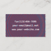 Lila Strudel-Auge necken Visitenkarte (Rückseite)