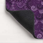 Lila Strudel-Fraktal-Muster Mousepad (Ecke)
