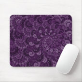 Lila Strudel-Fraktal-Muster Mousepad (Mit Mouse)