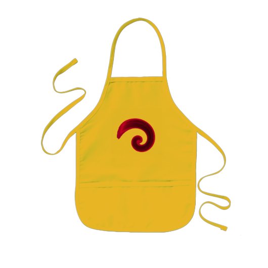 Lila Strudel Kinderschürze (Vorne)