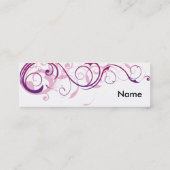 Lila Strudel Mini Visitenkarte (Rückseite)