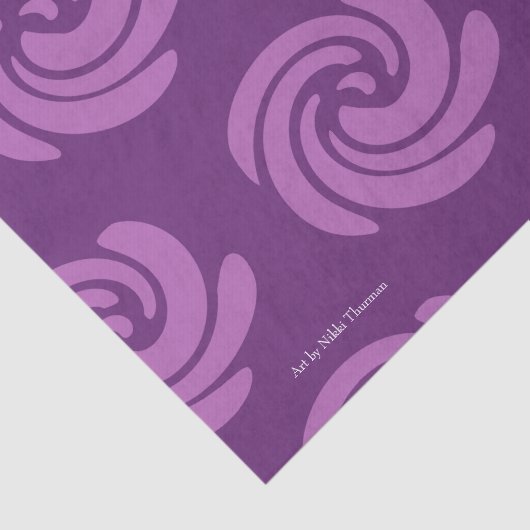 Lila Strudel-Seidenpapier Seidenpapier (Ausschnitt)
