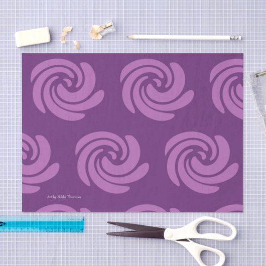 Lila Strudel-Seidenpapier Seidenpapier (Handwerk)