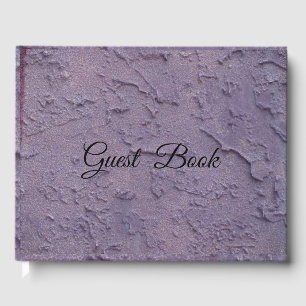 Lila Stucco Gästebuch