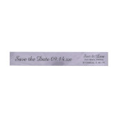 Lila, stumpfe Daisy Wedding Save the Date (Person)