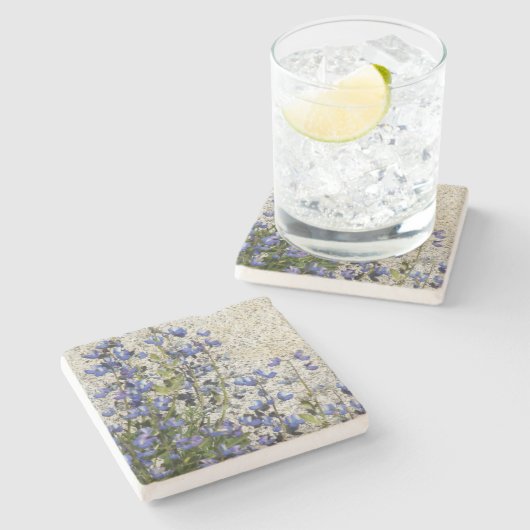 Lila subalpine Lupine Steinuntersetzer (Seitenansicht)