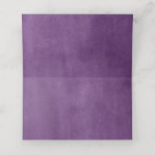 Lila Succulents florale Hochzeitsstimmung Platzkar Platzkarte (Innenseite Aufgefaltet)