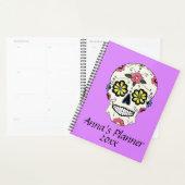 Lila Sugar Skull Personalisiert Planner Notebook Planer (Anzeige)