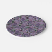 Lila sukkuläres Party Pappteller (Schrägansicht)