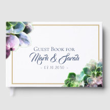 Lila Sukkulationen mit Blue Text Tan Line Hochzeit