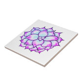 Lila Sukkulent Fliese (Seite)