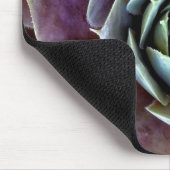 Lila Sukkulentes Nah-Up Mousepad (Ecke)