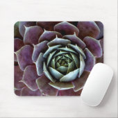Lila Sukkulentes Nah-Up Mousepad (Mit Mouse)