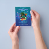 Lila Summer Club Beach Graduation Party Flyer (Gruppe)