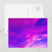 Lila Summer Sky Postkarte (Vorne/Hinten)