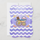 Lila Sun Baby Stuff Einladung (Vorderseite)