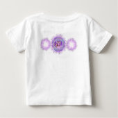 Lila Sun Fairy Baby T-shirt (Rückseite)
