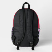 Lila Sun Fairy Bedruckter Rucksack (Rückseite)
