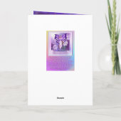 Lila Sun Fairy-Blankokarte Dankeskarte (Rückseite)