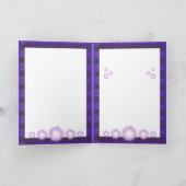 Lila Sun Fairy-Blankokarte Dankeskarte (Innenseite)