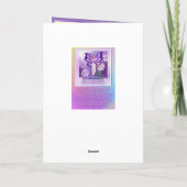 Lila Sun Fairy-Blankokarte Dankeskarte (Rückseite)