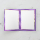 Lila Sun Fairy-Blankokarte Dankeskarte (Innenseite)