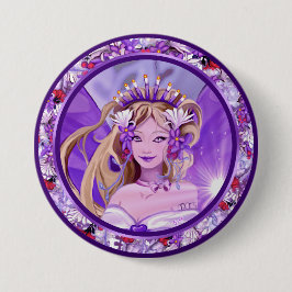 Lila Sun Fairy Button
