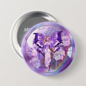 Lila Sun Fairy Button (Vorne & Hinten)