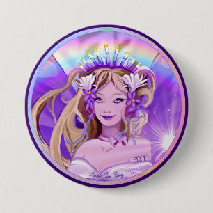 Lila Sun Fairy Button