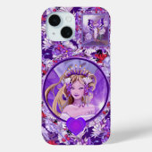 Lila Sun Fairy Case-Mate iPhone Case (Rückseite)