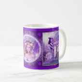 Lila Sun Fairy Coffee Tasse (VorderseiteRechts)