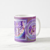 Lila Sun Fairy Coffee Tasse (VorderseiteRechts)
