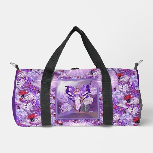 Lila Sun Fairy Duffle Bag (Vorderseite)