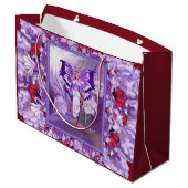 Lila Sun Fairy Große Geschenktüte (Rückseite Schrägansicht)