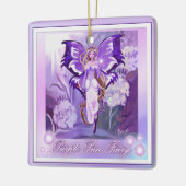 Lila Sun Fairy Keramik Ornament (Links)