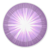 Lila Sun Fairy Keramikknauf (Vorderseite)