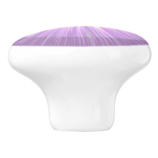 Lila Sun Fairy Keramikknauf (Seitenansicht)